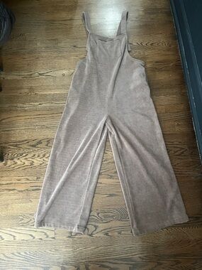 Corduroy Overalls in Warm Brown